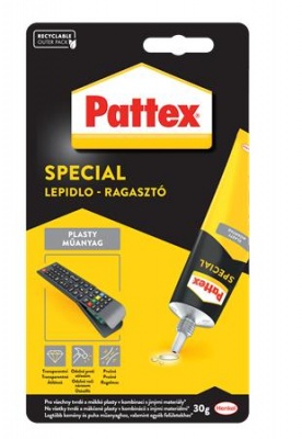 Ragasztó, speciális, 30 g, HENKEL "Pattex Repair Special Műanyag"